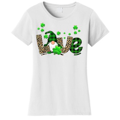 Love Gnome St Patrick's Day Women's T-Shirt