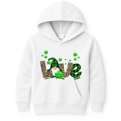 Love Gnome St Patrick's Day Kids Hoodie