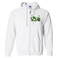 Love Gnome St Patrick's Day Full Zip Hoodie