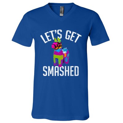 LetS Get Smashed Funny Pinata Ing Cool Gift V-Neck T-Shirt