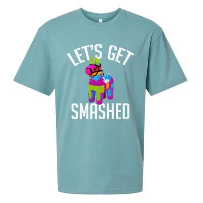 LetS Get Smashed Funny Pinata Ing Cool Gift Sueded Cloud Jersey T-Shirt