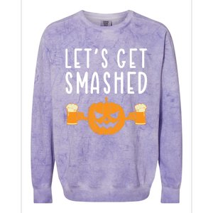 LetS Get Smashed Pumpkin Lover Halloween Ing Party Meaningful Gift Colorblast Crewneck Sweatshirt