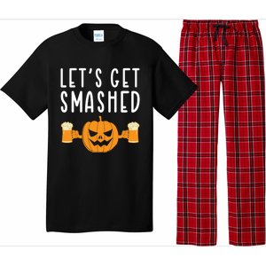 LetS Get Smashed Pumpkin Lover Halloween Ing Party Meaningful Gift Pajama Set