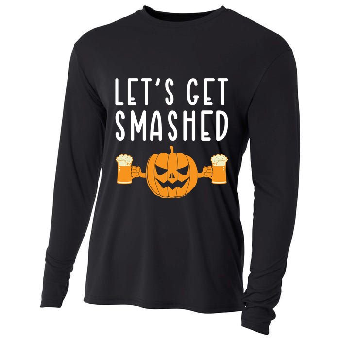 LetS Get Smashed Pumpkin Lover Halloween Ing Party Meaningful Gift Cooling Performance Long Sleeve Crew