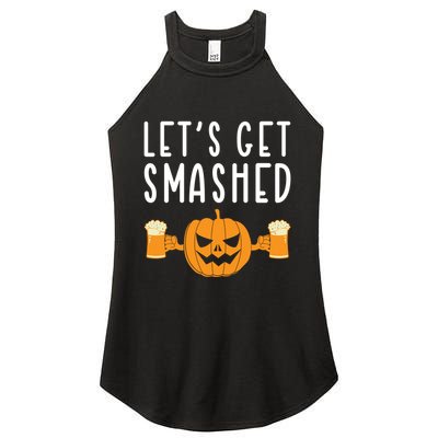 LetS Get Smashed Pumpkin Lover Halloween Ing Party Meaningful Gift Women's Perfect Tri Rocker Tank
