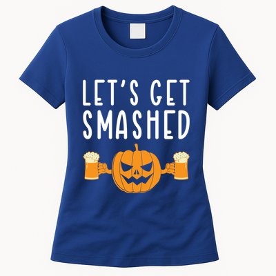 LetS Get Smashed Pumpkin Lover Halloween Ing Party Meaningful Gift Womens T-Shirt