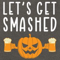 LetS Get Smashed Pumpkin Lover Halloween Ing Party Meaningful Gift Cotton Canvas Backpack