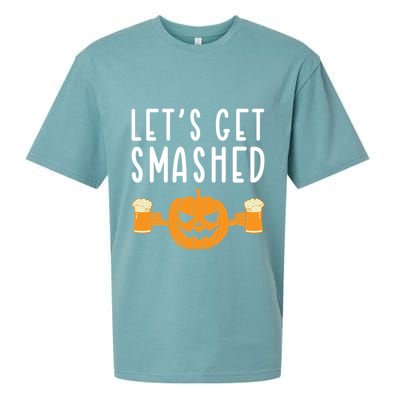LetS Get Smashed Pumpkin Lover Halloween Ing Party Meaningful Gift Sueded Cloud Jersey T-Shirt