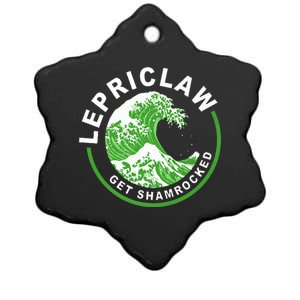 Lepriclaw Get Shamrocked Ing St Patrick's Day Great Gift Ceramic Star Ornament