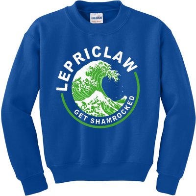 Lepriclaw Get Shamrocked Ing St Patrick's Day Great Gift Kids Sweatshirt