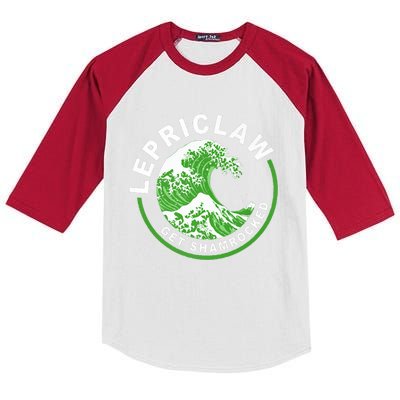 Lepriclaw Get Shamrocked Ing St Patrick's Day Great Gift Kids Colorblock Raglan Jersey