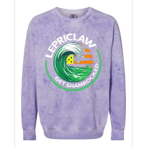 Lepriclaw Get Shamrockedfunny Giftt Patricks Day Irish Ing Fun Gift Colorblast Crewneck Sweatshirt