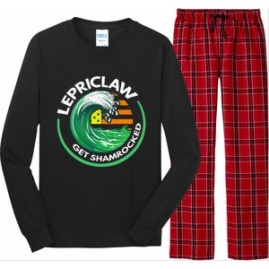 Lepriclaw Get Shamrockedfunny Giftt Patricks Day Irish Ing Fun Gift Long Sleeve Pajama Set