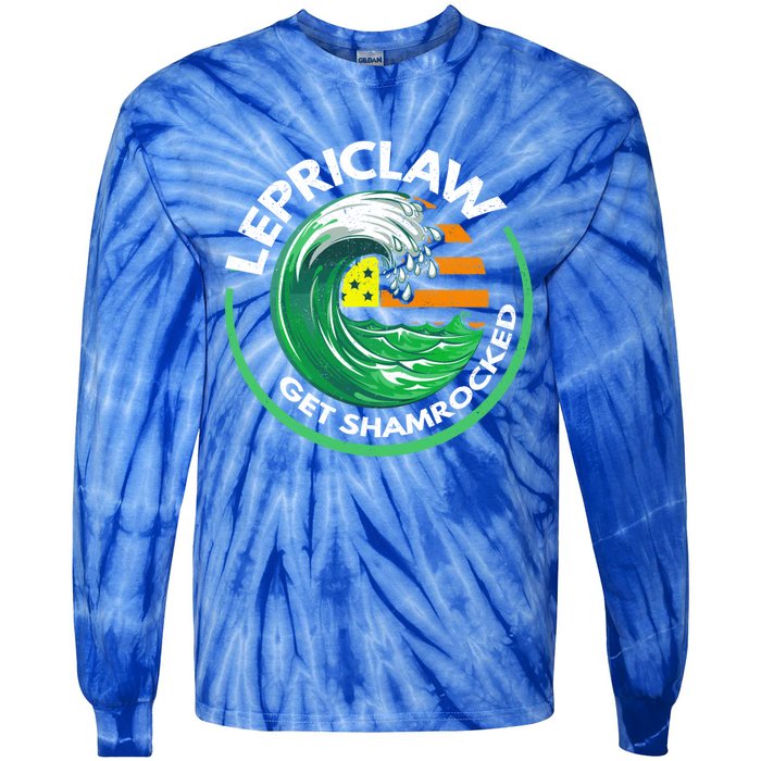 Lepriclaw Get Shamrockedfunny Giftt Patricks Day Irish Ing Fun Gift Tie-Dye Long Sleeve Shirt