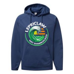 Lepriclaw Get Shamrockedfunny Giftt Patricks Day Irish Ing Fun Gift Performance Fleece Hoodie