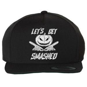 LetS Get Smashed Spooky Pumpkin Halloween 2019 Cute Gift Wool Snapback Cap