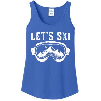 Lets Go Skiing Gift Ladies Essential Tank