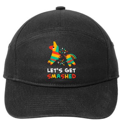 Let's Get Smashed Pinata Cinco De Mayo 7-Panel Snapback Hat