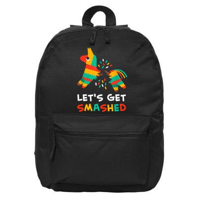 Let's Get Smashed Pinata Cinco De Mayo 16 in Basic Backpack