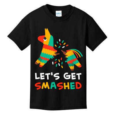 Let's Get Smashed Pinata Cinco De Mayo Kids T-Shirt