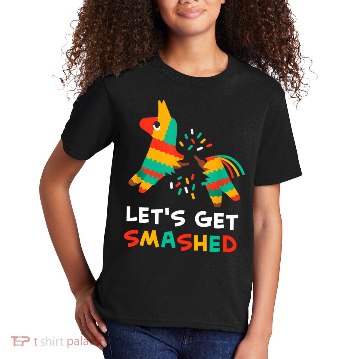 Let's Get Smashed Pinata Cinco De Mayo Kids T-Shirt