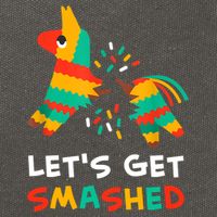 Let's Get Smashed Pinata Cinco De Mayo Cotton Canvas Backpack