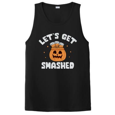 LetS Get Smashed Cool Carved Pumpkin Beer Halloween Cute Gift PosiCharge Competitor Tank