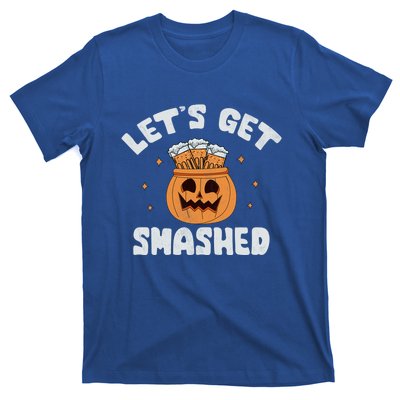 LetS Get Smashed Cool Carved Pumpkin Beer Halloween Cute Gift T-Shirt