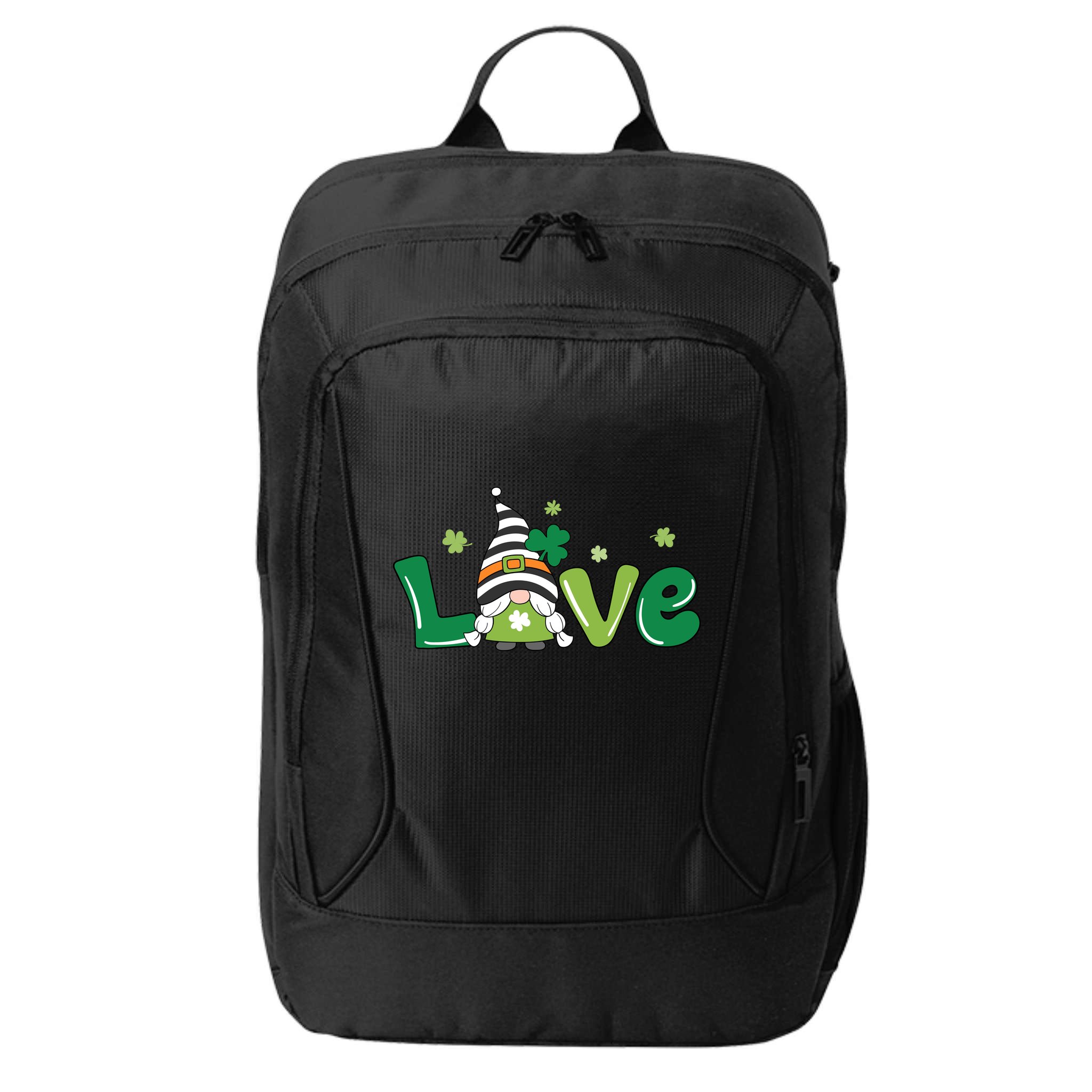 Love Gnome St Patrick's Day Holiday City Backpack