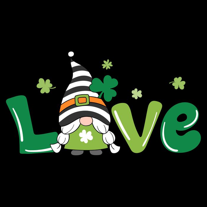 Love Gnome St Patrick's Day Holiday Backpack