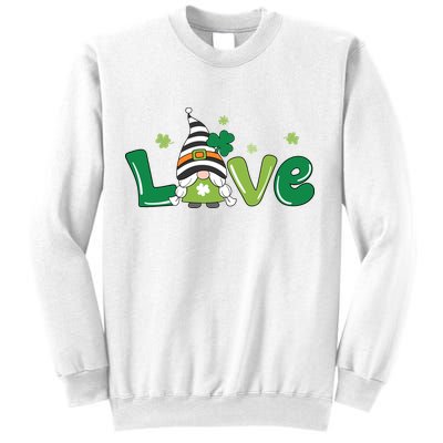 Love Gnome St Patrick's Day Holiday Sweatshirt