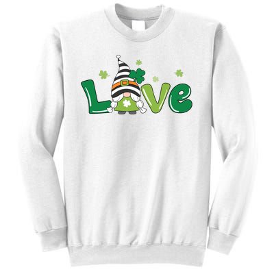 Love Gnome St Patrick's Day Holiday Sweatshirt