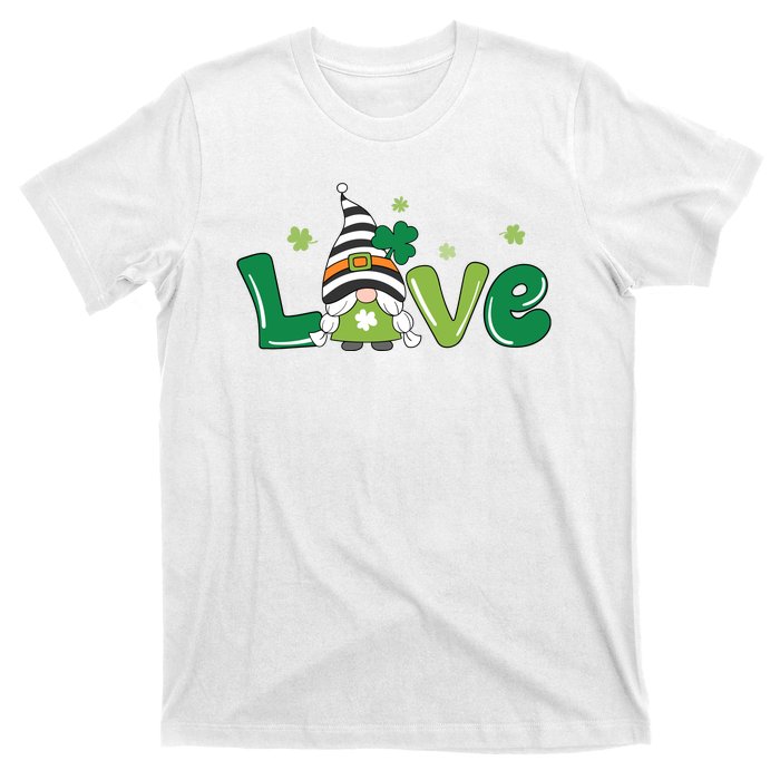 Love Gnome St Patrick's Day Holiday T-Shirt