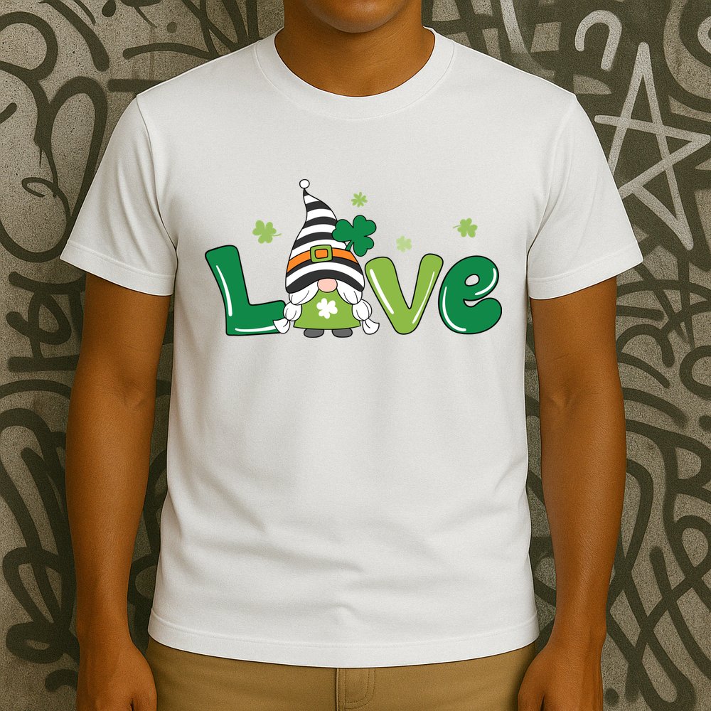 Love Gnome St Patrick's Day Holiday T-Shirt