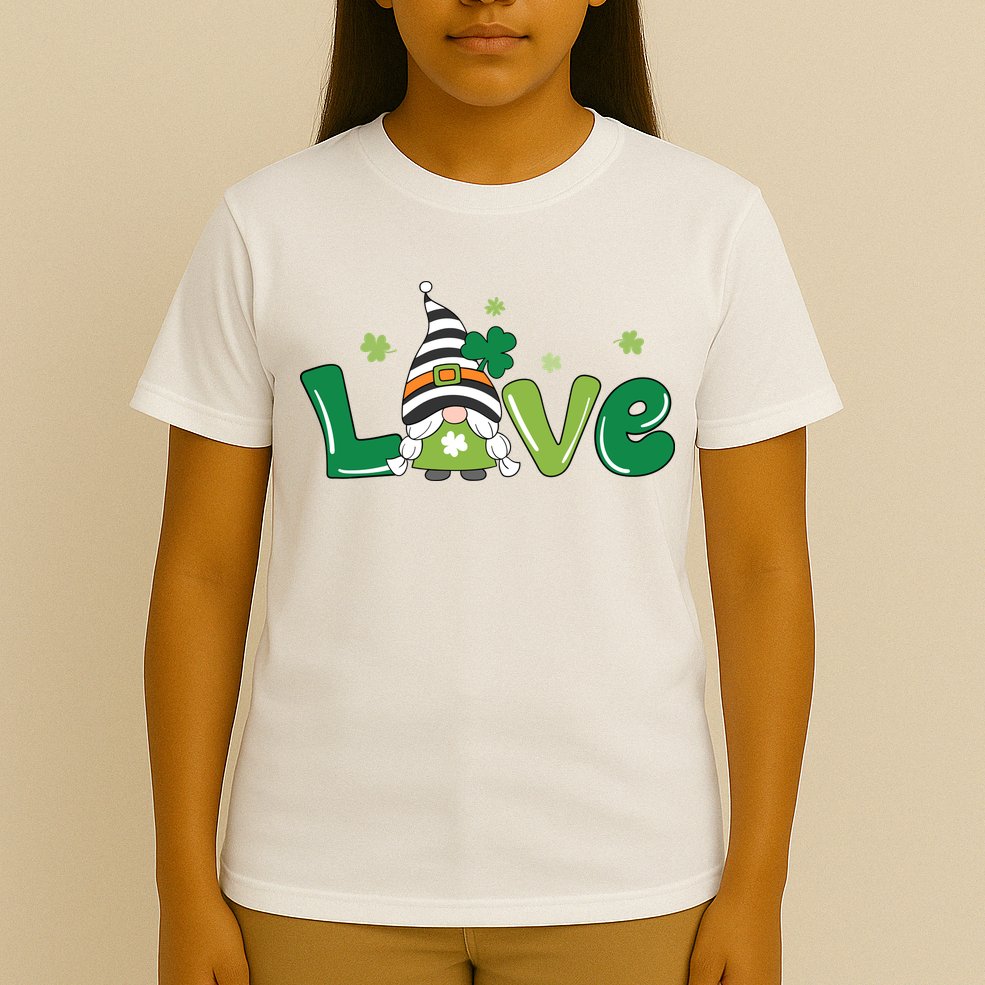 Love Gnome St Patrick's Day Holiday T-Shirt