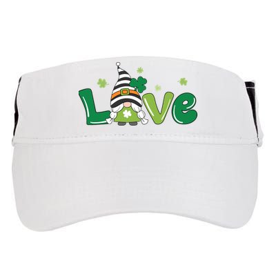 Love Gnome St Patrick's Day Holiday Adult Drive Performance Visor