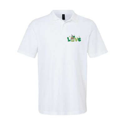 Love Gnome St Patrick's Day Holiday Softstyle Adult Sport Polo