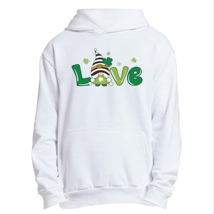 Love Gnome St Patrick's Day Holiday Urban Pullover Hoodie