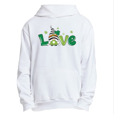 Love Gnome St Patrick's Day Holiday Urban Pullover Hoodie