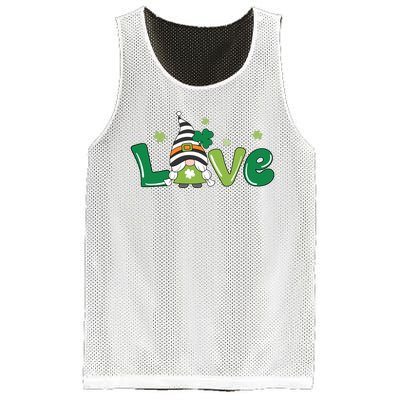 Love Gnome St Patrick's Day Holiday Mesh Reversible Basketball Jersey Tank