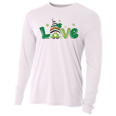 Love Gnome St Patrick's Day Holiday Cooling Performance Long Sleeve Crew