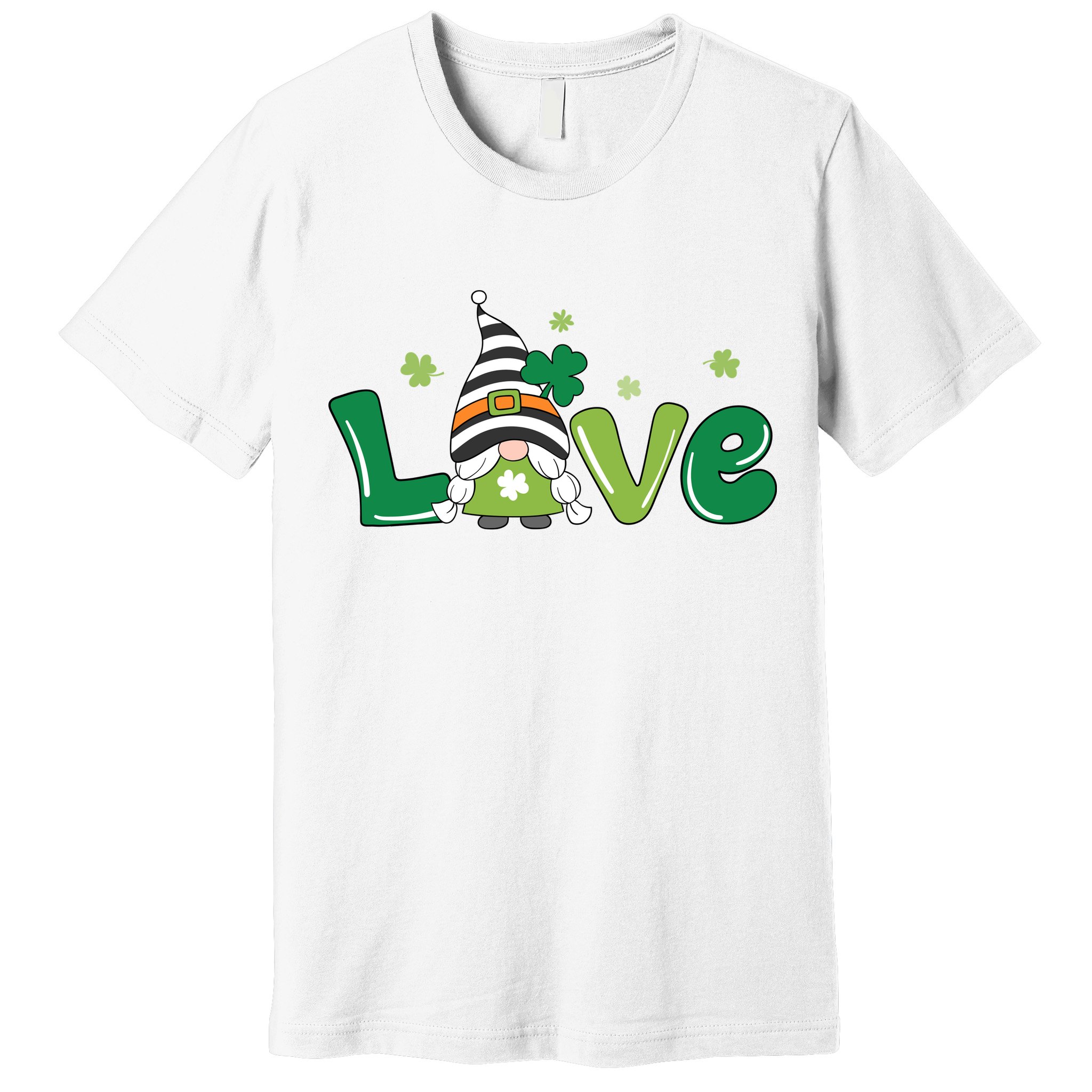 Love Gnome St Patrick's Day Holiday Premium T-Shirt