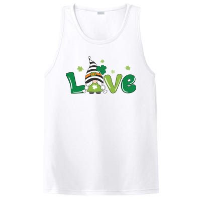 Love Gnome St Patrick's Day Holiday PosiCharge Competitor Tank