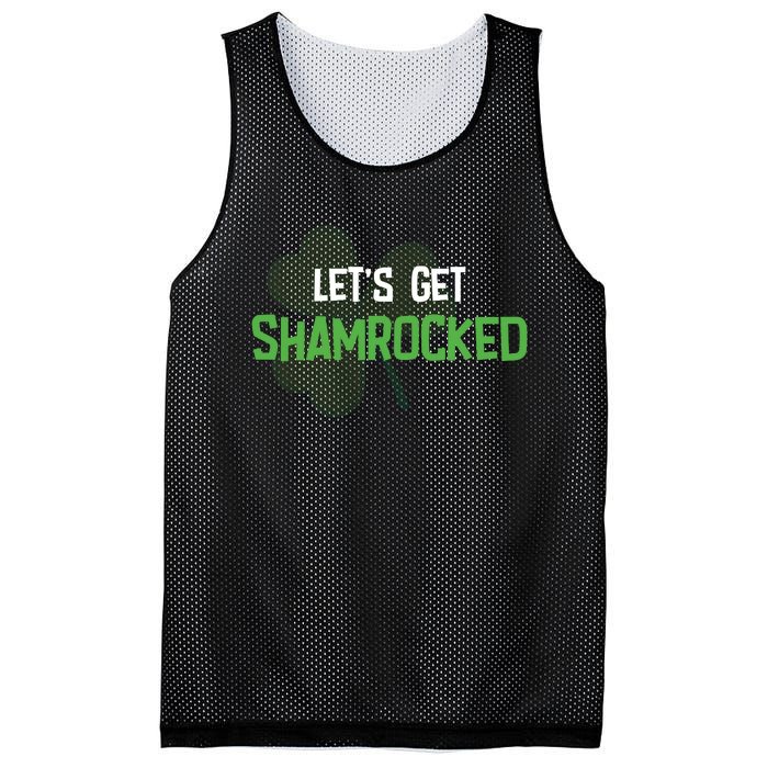 Lets Get Shamrocked | Irish Saint PatrickS Day Mesh Reversible Basketball Jersey Tank