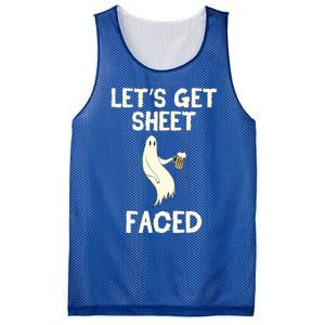 Lets Get Sheet Faced Beer Ghost Hunter Halloween Costume Gift Mesh Reversible Basketball Jersey Tank