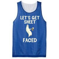 Lets Get Sheet Faced Beer Ghost Hunter Halloween Costume Gift Mesh Reversible Basketball Jersey Tank