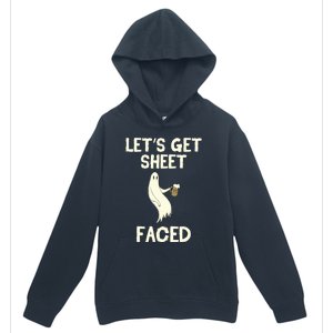 Lets Get Sheet Faced Beer Ghost Hunter Halloween Costume Gift Urban Pullover Hoodie