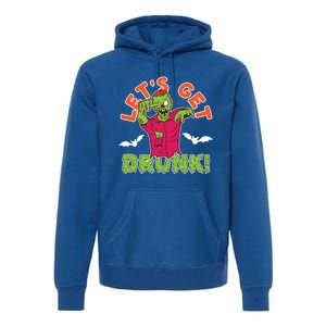 LetS Get Smashed Zombie Halloween Beer Oktoberfest Cute Gift Premium Hoodie