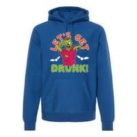 LetS Get Smashed Zombie Halloween Beer Oktoberfest Cute Gift Premium Hoodie