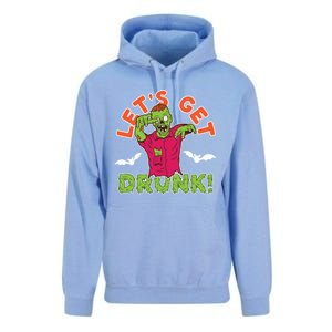 LetS Get Smashed Zombie Halloween Beer Oktoberfest Cute Gift Unisex Surf Hoodie